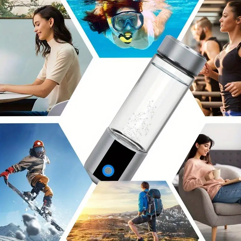 Raxiva-gourde alcaline rechargeable eau enrichie en hydrogene