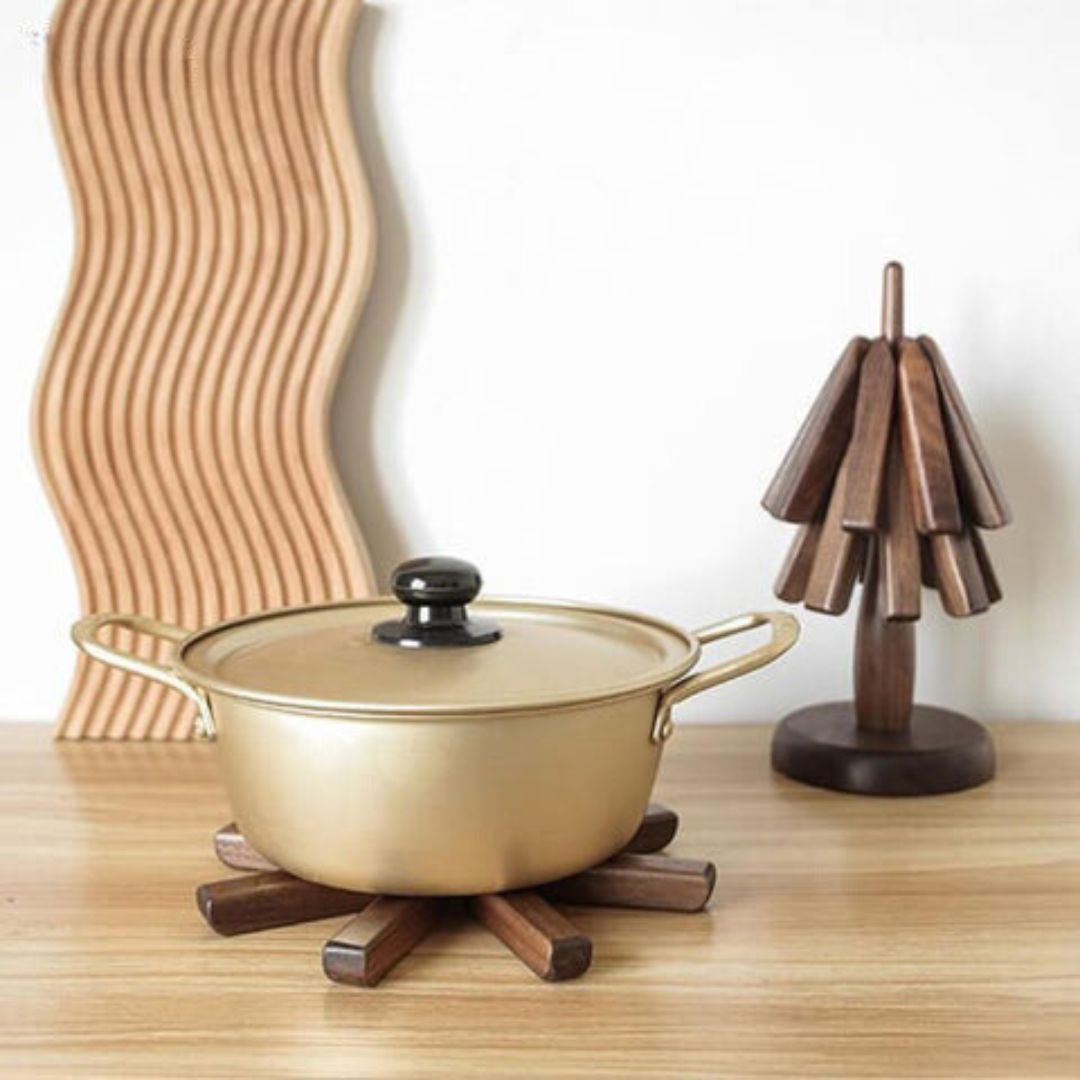 Raxiva-esprit nature ensemble sous plat bois noyer