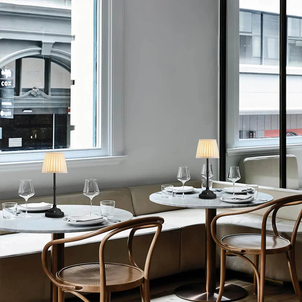 Raxiva-lumiere d antan lampe de table portative en tissu avec recharge usb