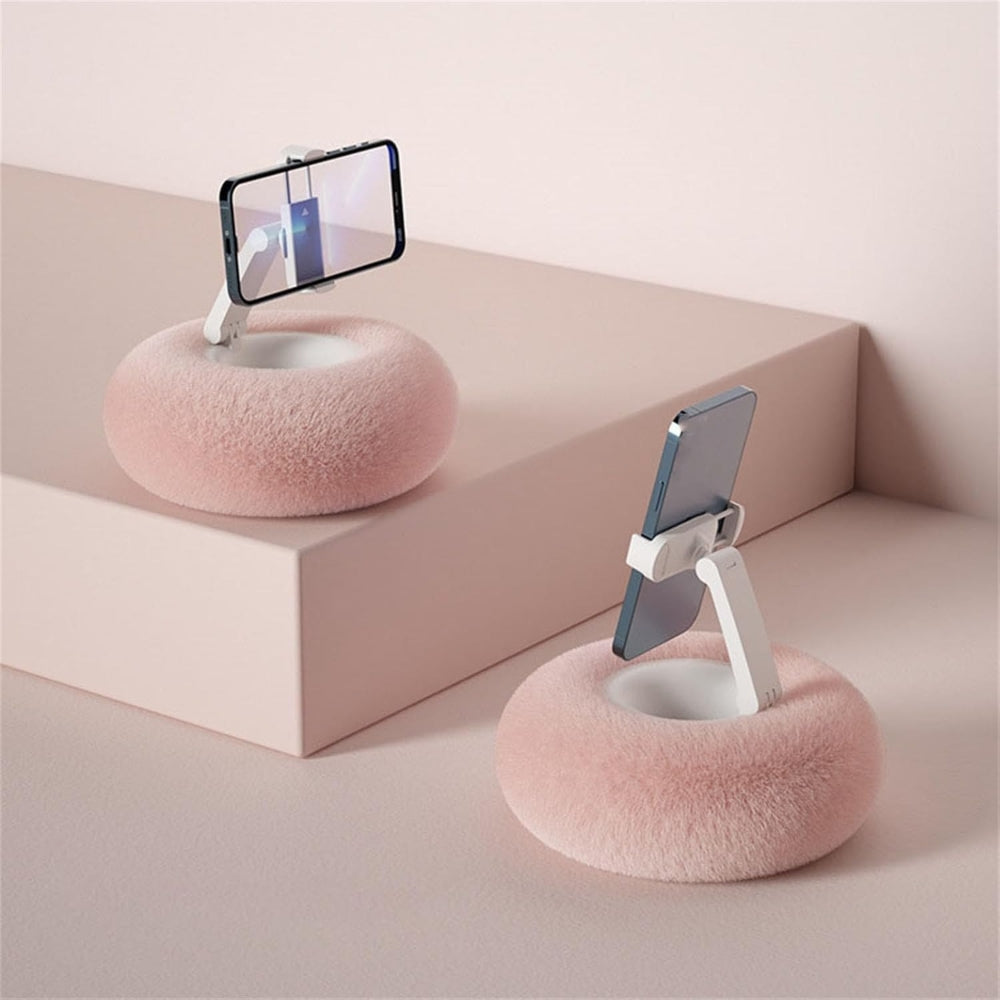 Raxiva-fuzzy pillow phone holder and snack bowl