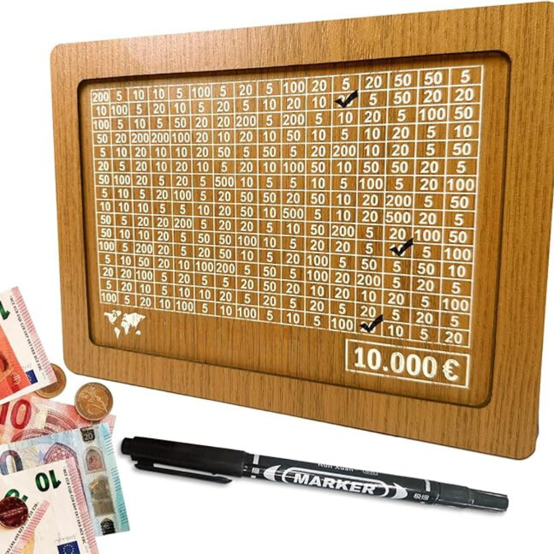 Raxiva-tresor bois tirelire en bois pour un avenir serein