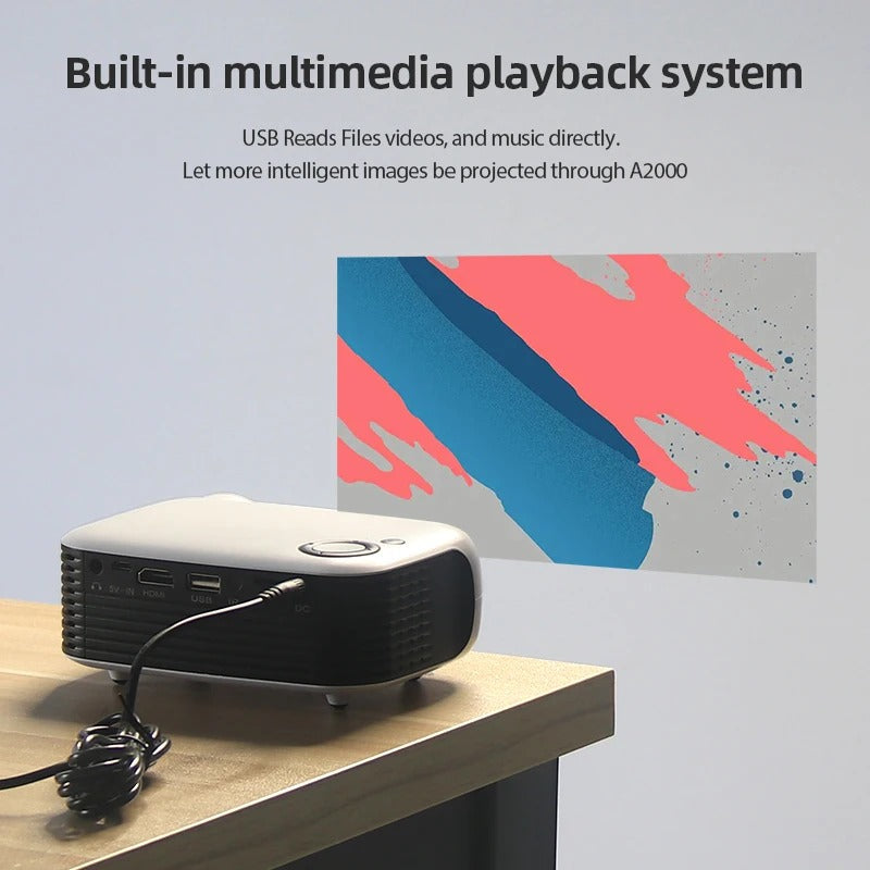 Raxiva-hd mini pocket portable projector