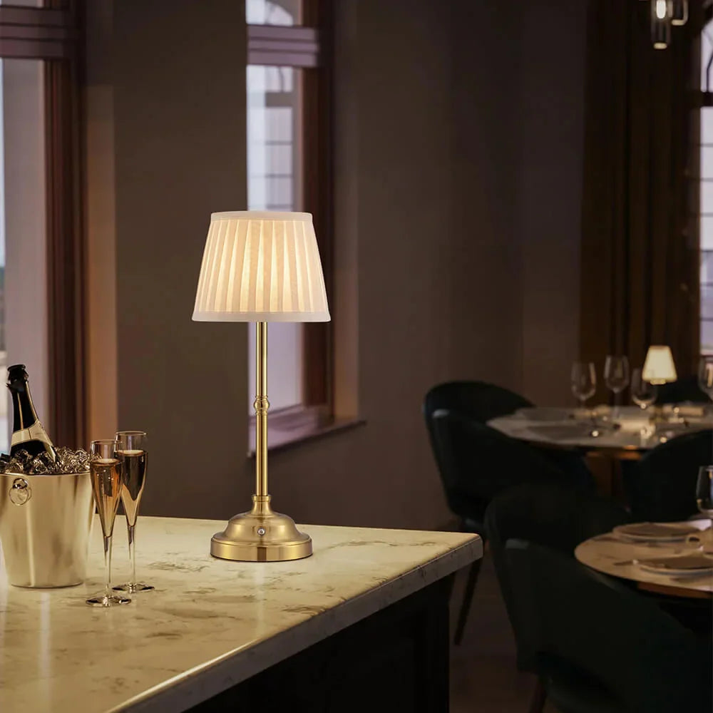 Raxiva-lumiere d antan lampe de table portative en tissu avec recharge usb