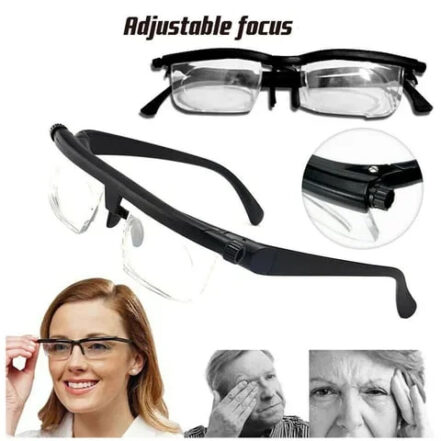 Raxiva-adjustable focus glasses for near and far vision