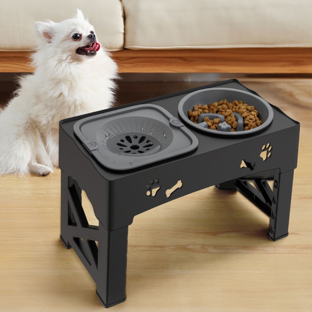 Raxiva-raised adjustable slow feeder for dogs