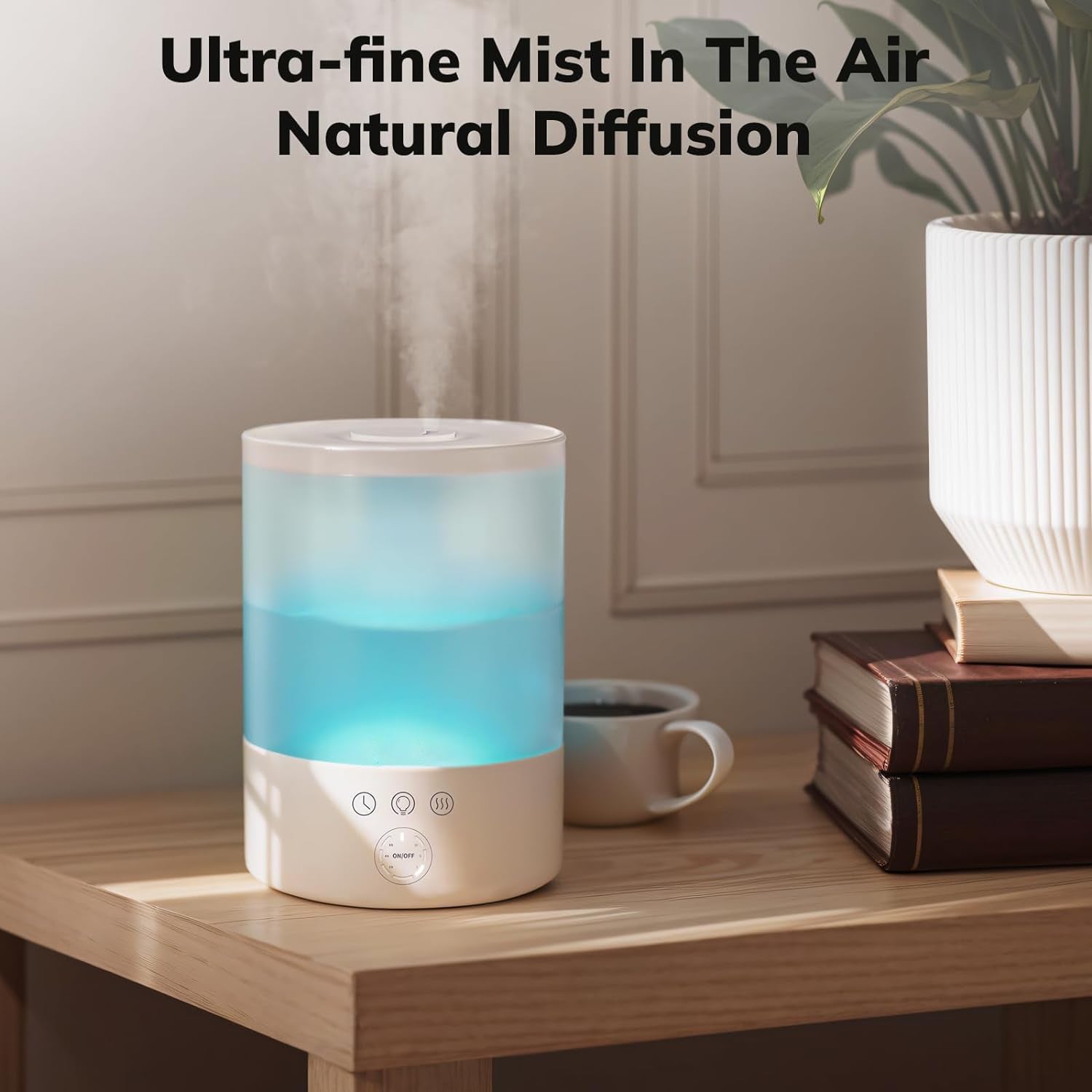 Raxiva-pure enrichment ultrasonic cool mist humidifier large room