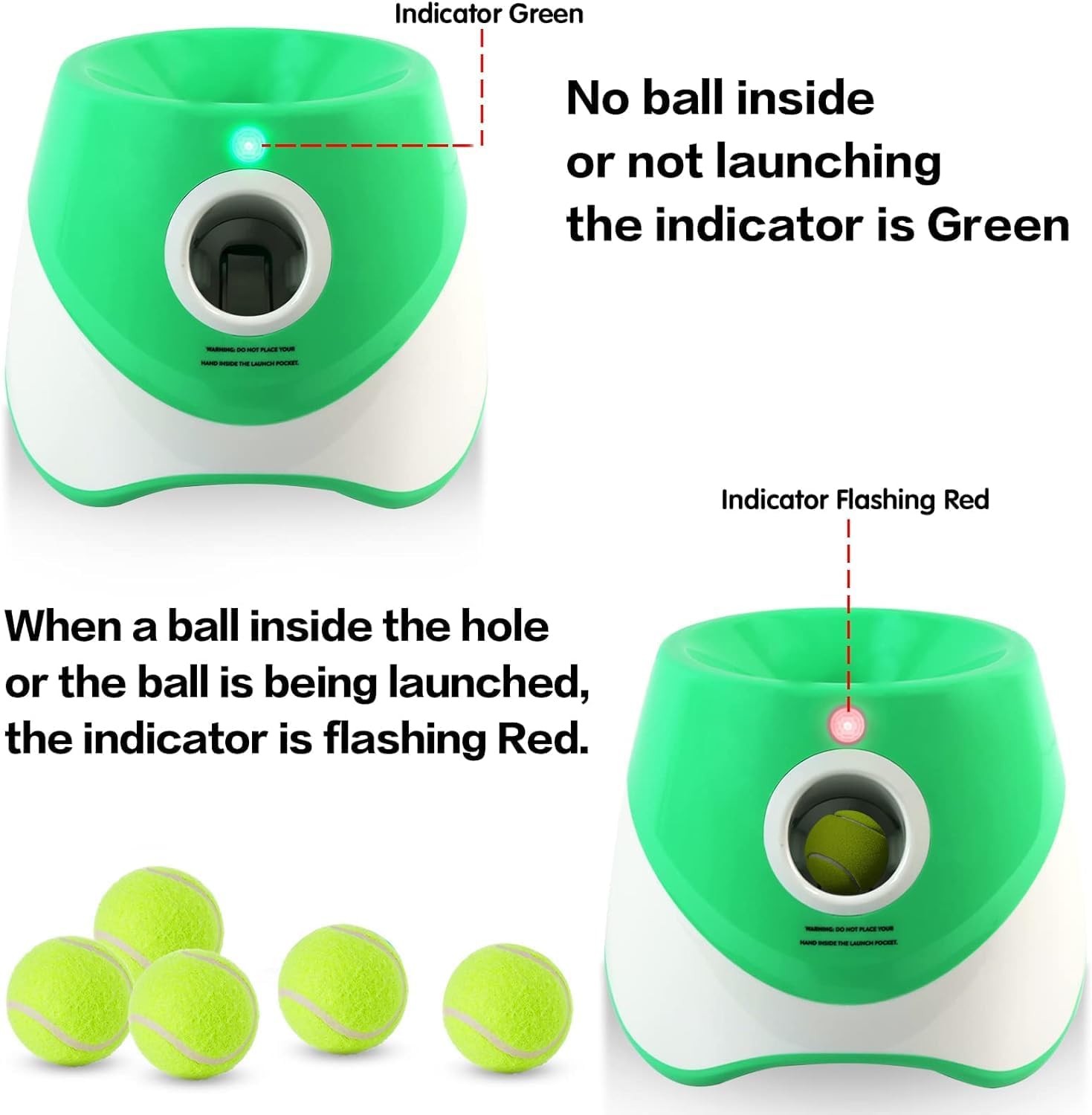 Raxiva-automatic dog ball thrower with 3 distance settings