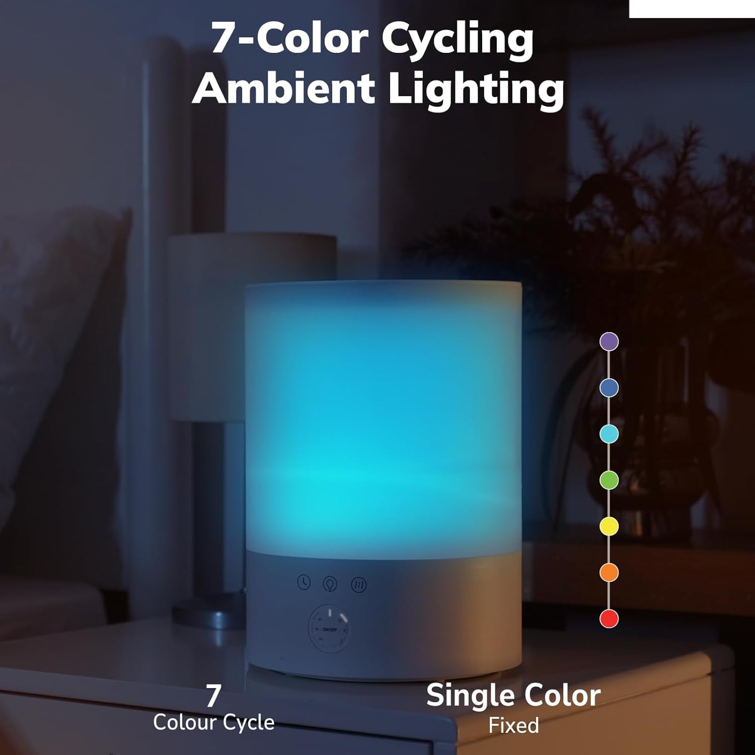 Raxiva-pure enrichment ultrasonic cool mist humidifier large room