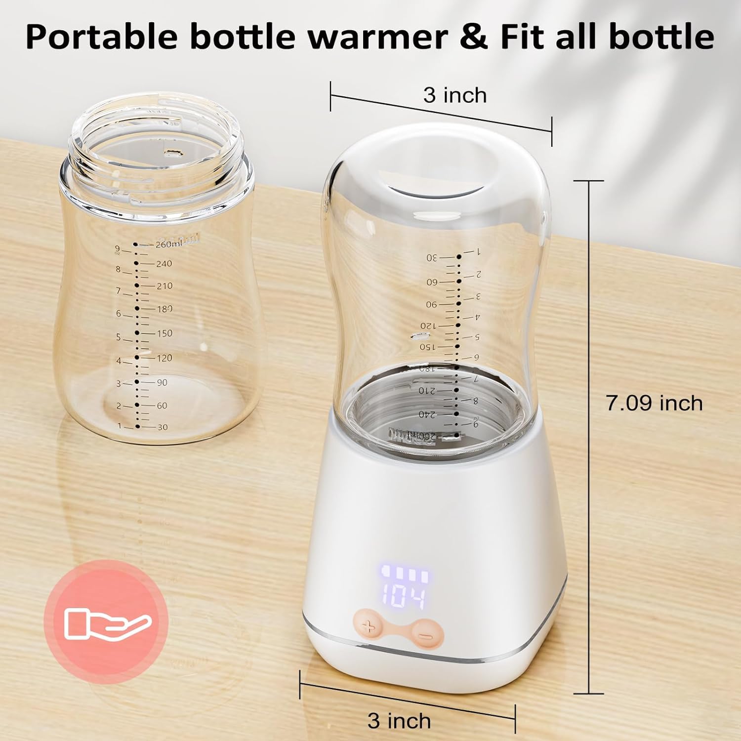 Raxiva-baby portable bottle warmer