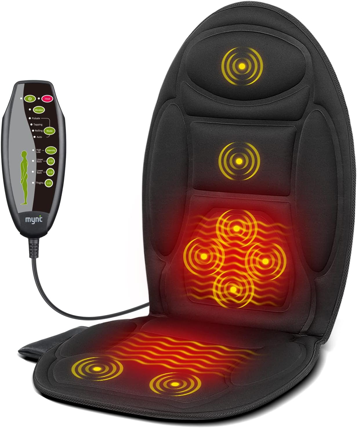 Raxiva-chair car seat massage cushion pad with heat