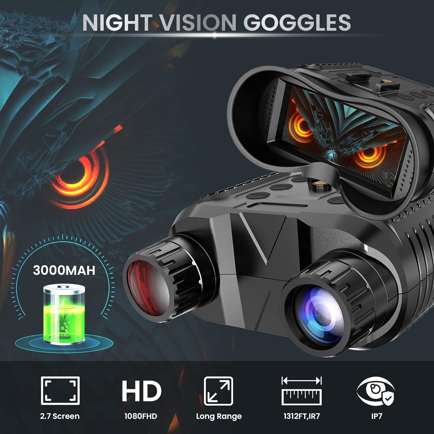 Raxiva-3d night vision goggles binoculars