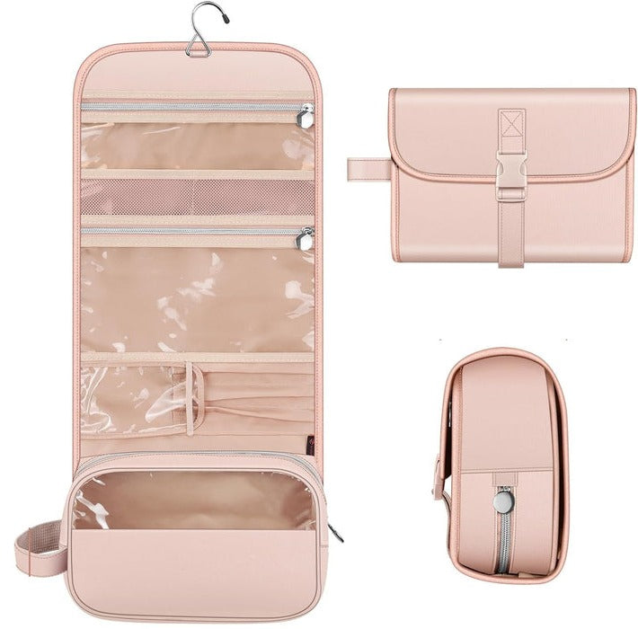 Raxiva-hanging makeup organizer bag