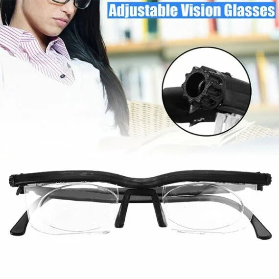 Raxiva-adjustable focus glasses for near and far vision