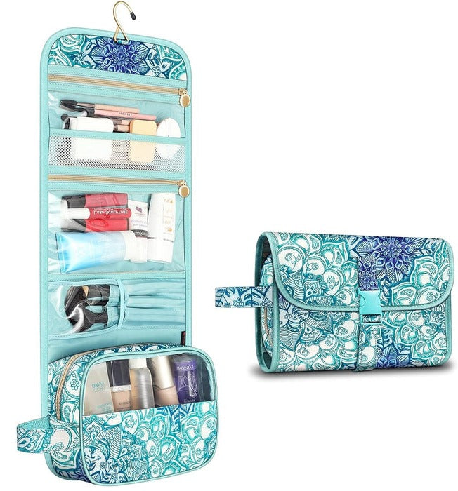 Raxiva-hanging makeup organizer bag