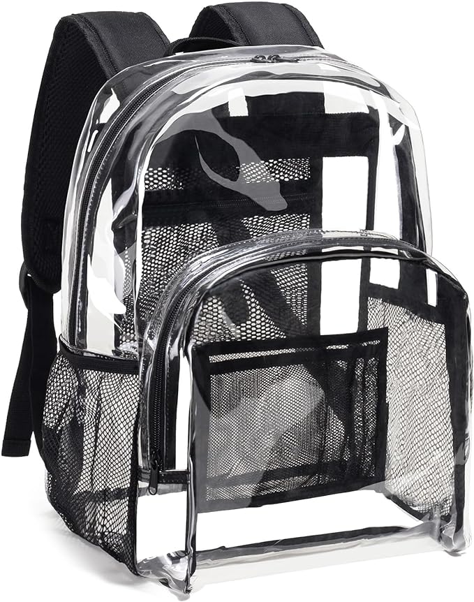 Raxiva-clear heavy duty backpack