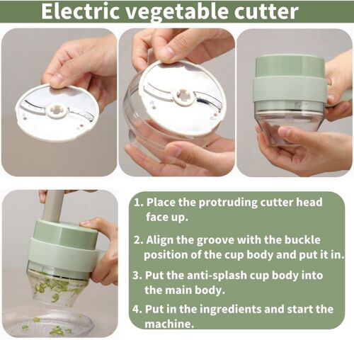 Raxiva-4 in 1 electric food cutter