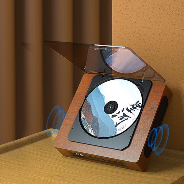 Raxiva-bluetooth retro cd player with usb c connection