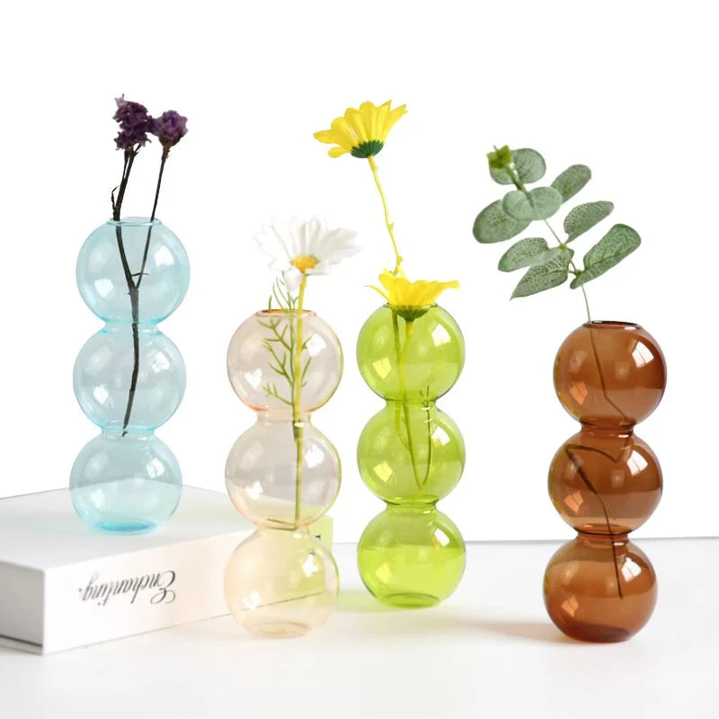 Raxiva bubble glass vase