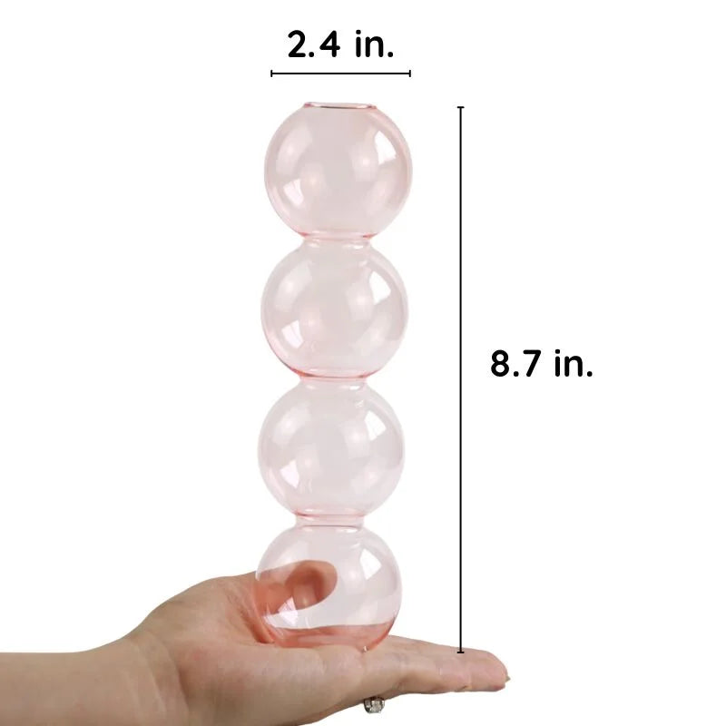 Raxiva bubble glass vase