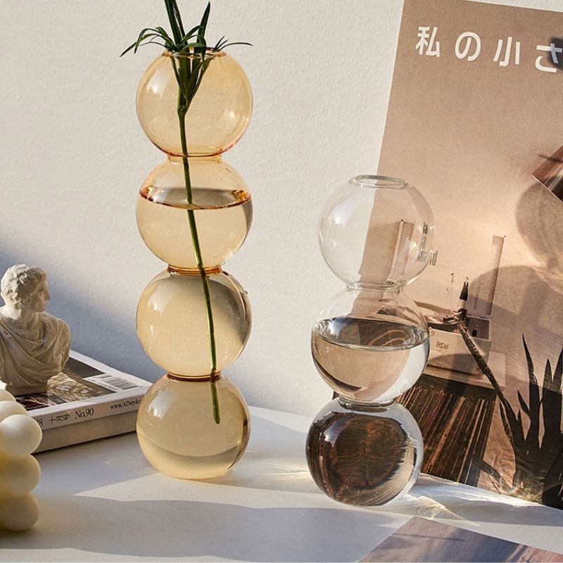 Raxiva bubble glass vase