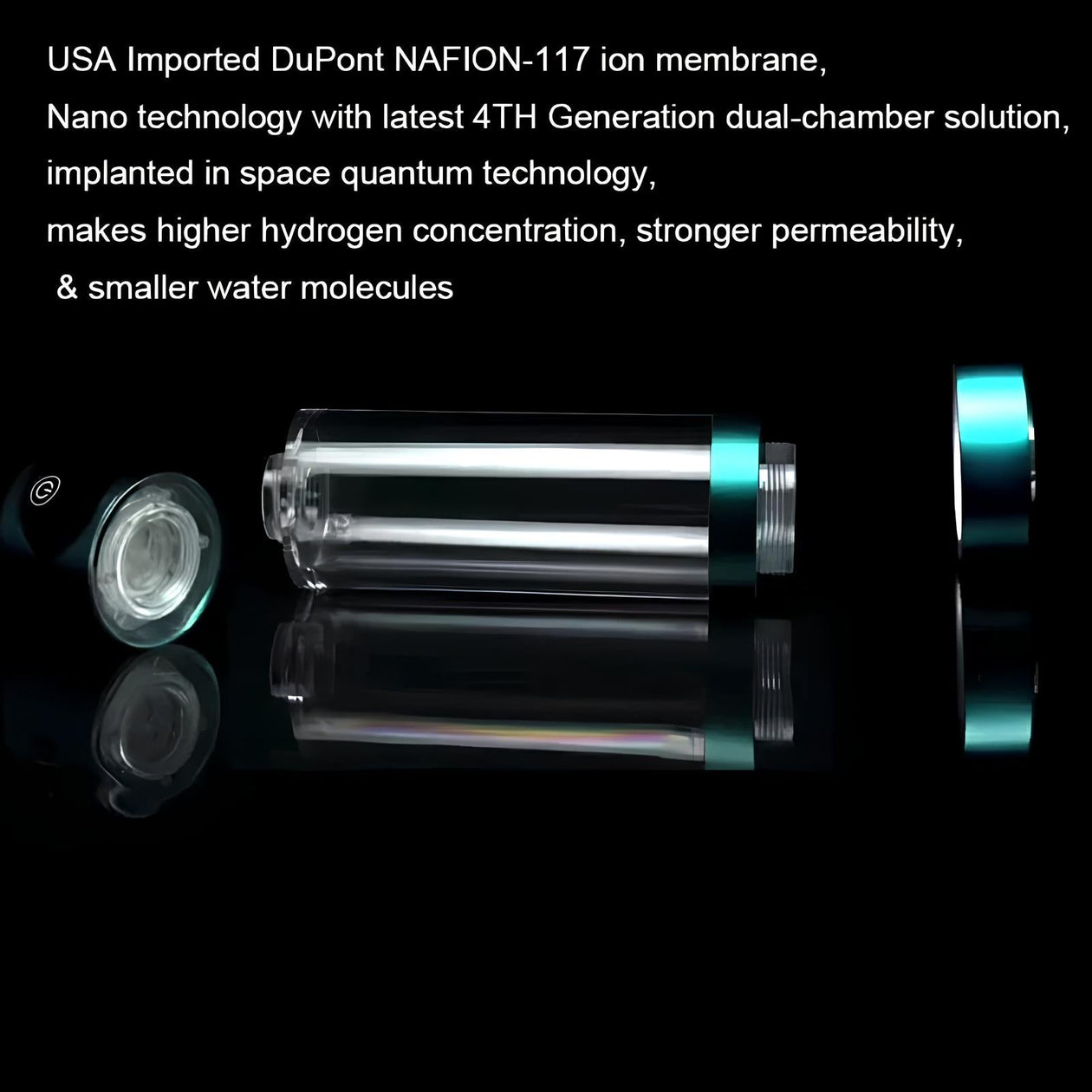 Raxiva-high concentration 5000ppb spe pem hydrogen water bottle ionizer