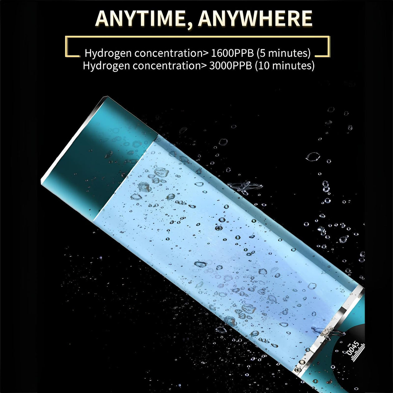 Raxiva-high concentration 5000ppb spe pem hydrogen water bottle ionizer