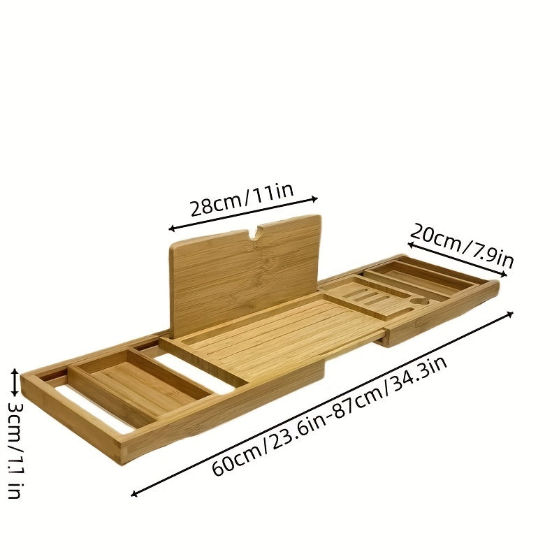 Raxiva-bamboo bathtub tray for relaxation
