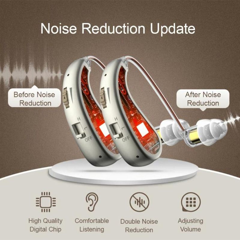 Raxiva-usb rechargeable bluetooth hearing aids headphones for seniors