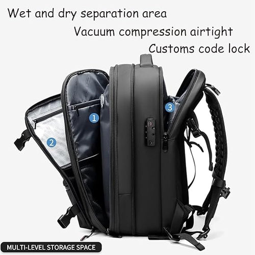 Raxiva-vacuum compression backpack