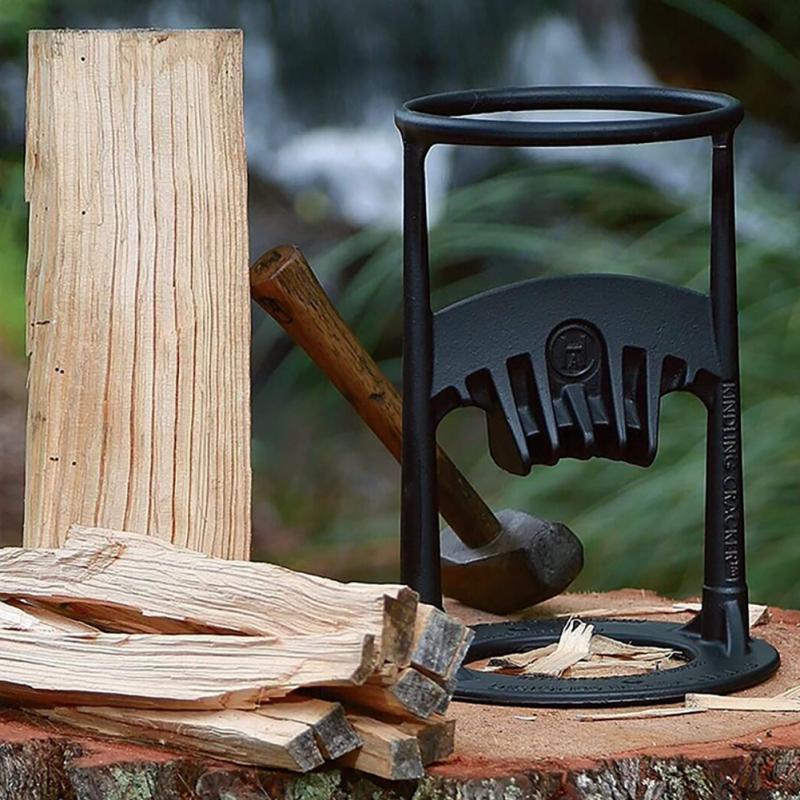 Raxiva-wood splitter simplifies wood splitting