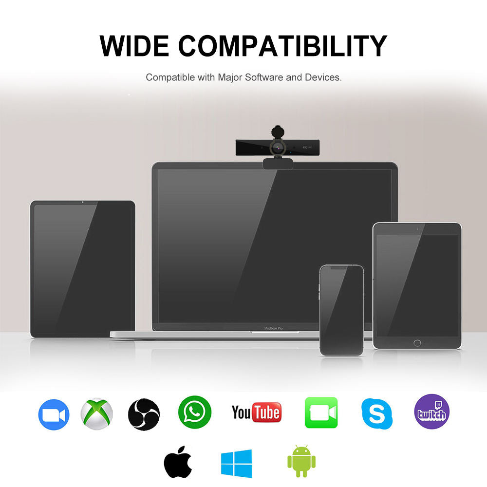 Raxiva-4k ultra hd webcam