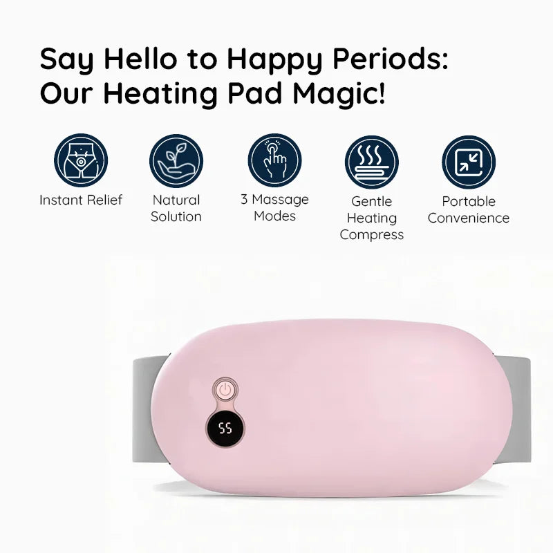 Raxiva heating pad for menstrual pain