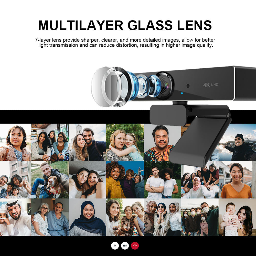 Raxiva-4k ultra hd webcam