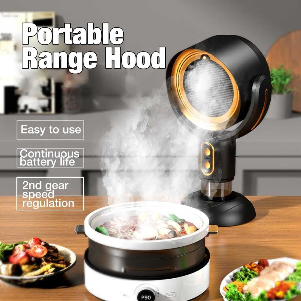 Raxiva-portable extractor hood powerful rechargeable