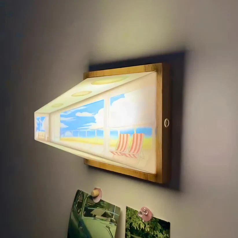 Raxiva-artlumiere lampe murale artistique 3d rechargeable