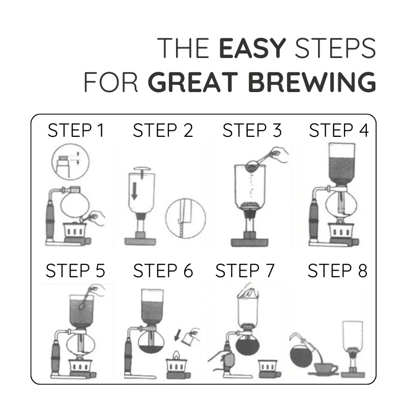 Raxiva japanese siphon coffee maker