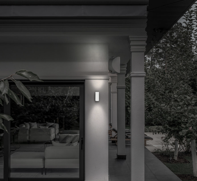 Raxiva-applique murale exterieure eclairage double face elegant lumicube