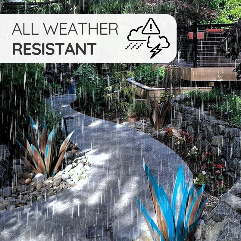 Raxiva-agave americana metal decor plant