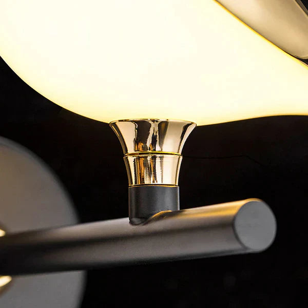 Raxiva-applique murale oiseau dore sculpture lumineuse interieur contemporain