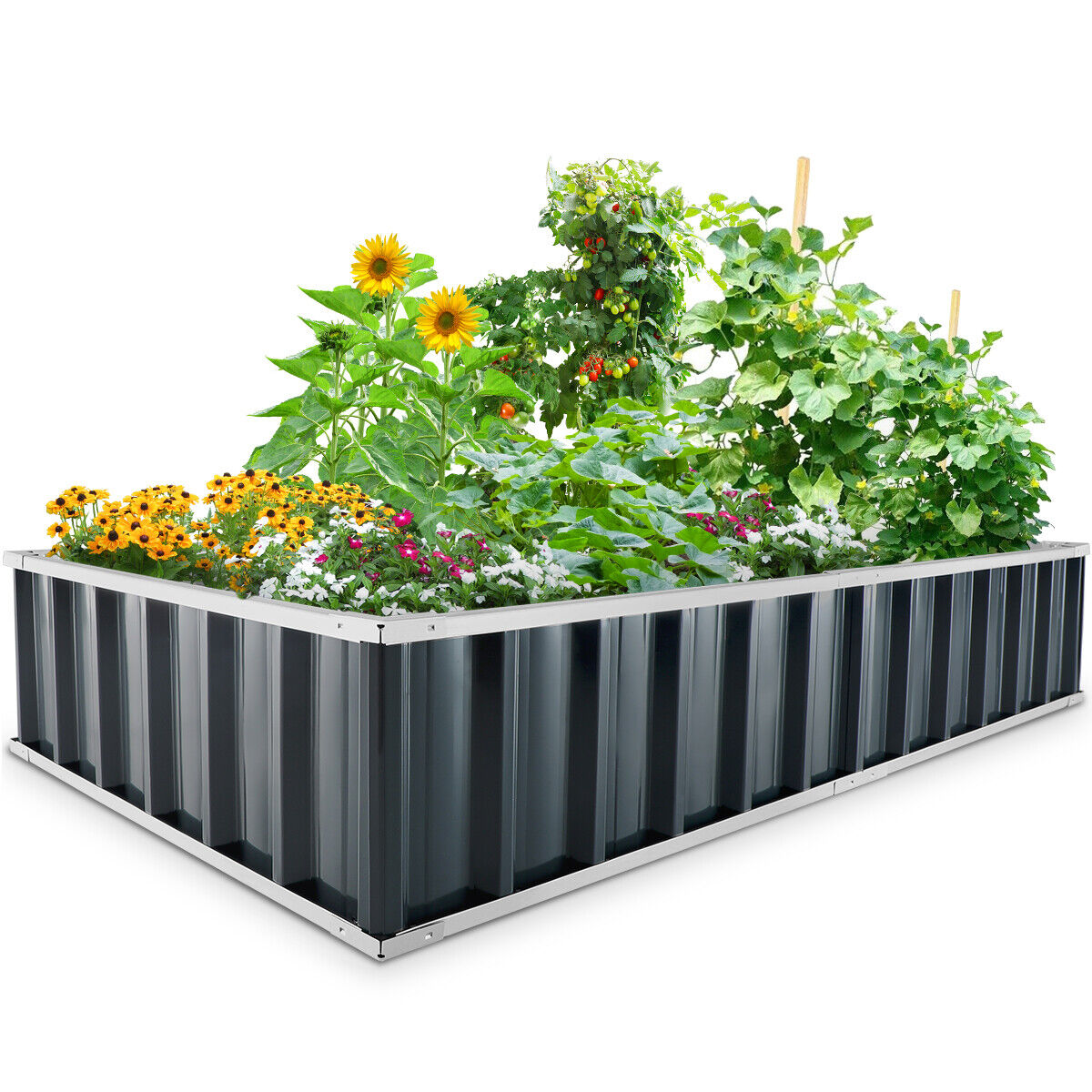 Outdoor Flower Vegetable Raised Garden Bed-Raxiva-SKU38841708203606077Outdoor Flower Vegetable Raised Garden Bed7491668836413, Outdoor Flower Vegetable Raised Garden Bed, , Raxiva, Outdoor Flower Vegetable Raised Garden Bed,