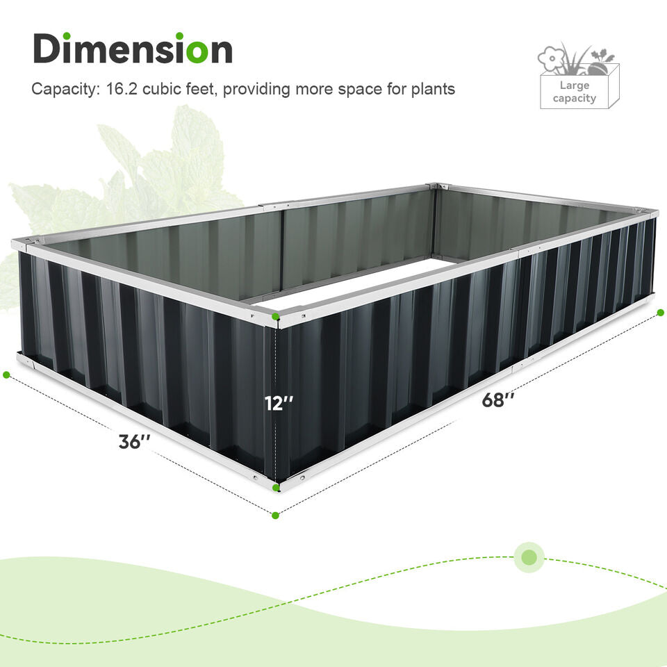 Outdoor Flower Vegetable Raised Garden Bed-Raxiva-SKU38841708203606077Outdoor Flower Vegetable Raised Garden Bed7491668836413, Outdoor Flower Vegetable Raised Garden Bed, , Raxiva, Outdoor Flower Vegetable Raised Garden Bed,