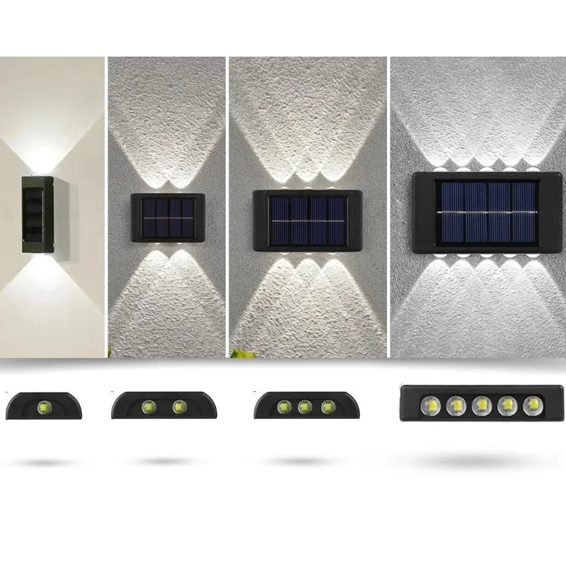Raxiva outdoor solar wall light