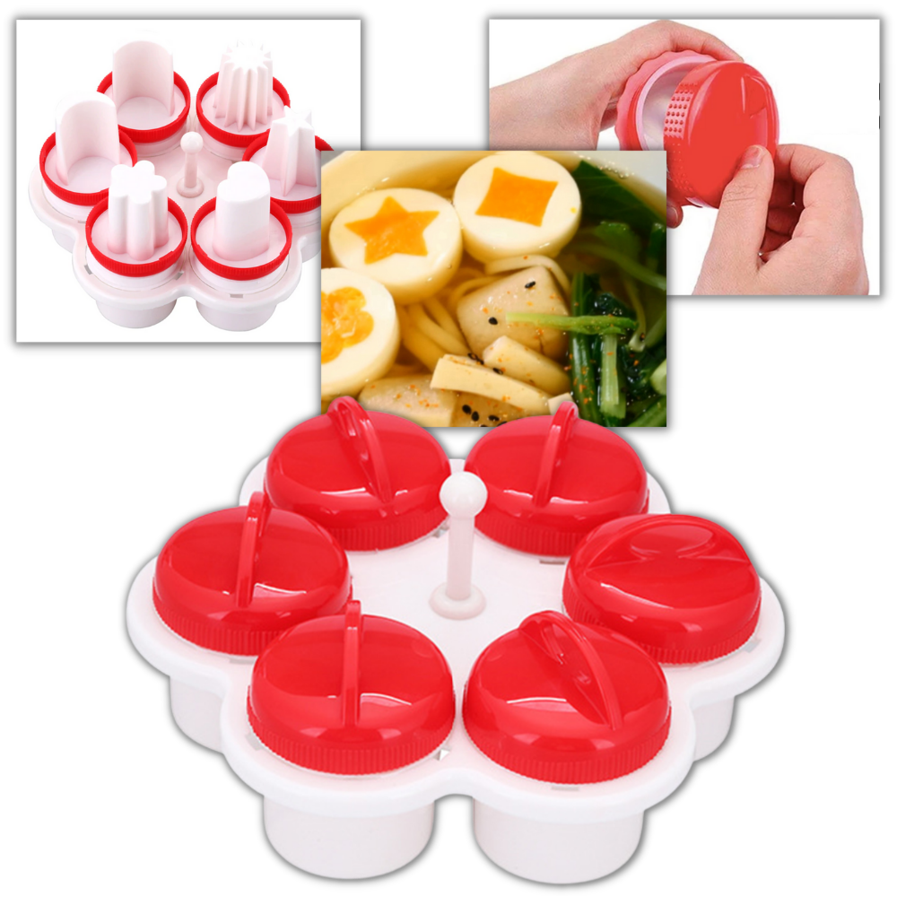 Pack of 6 Fancy Shape Egg Cookers-Raxiva-SKU38841708378718269KITCHEN7491716513853, Pack of 6 Fancy Shape Egg Cookers, , Raxiva, KITCHEN,