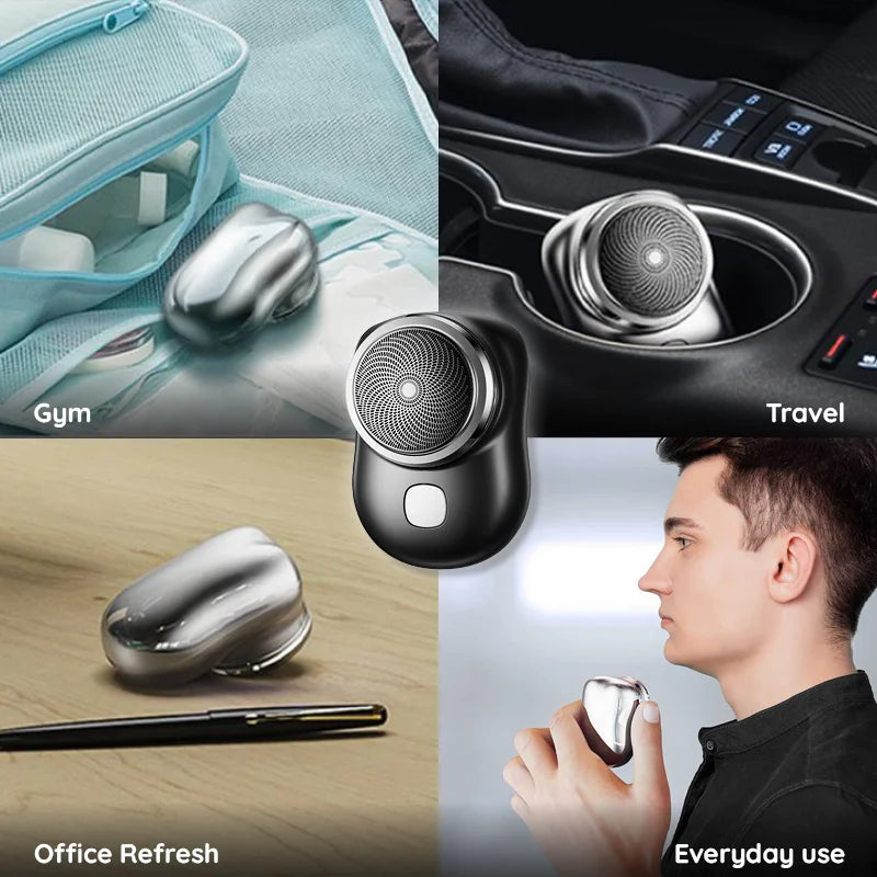 Raxiva pocket size usb electric shaver