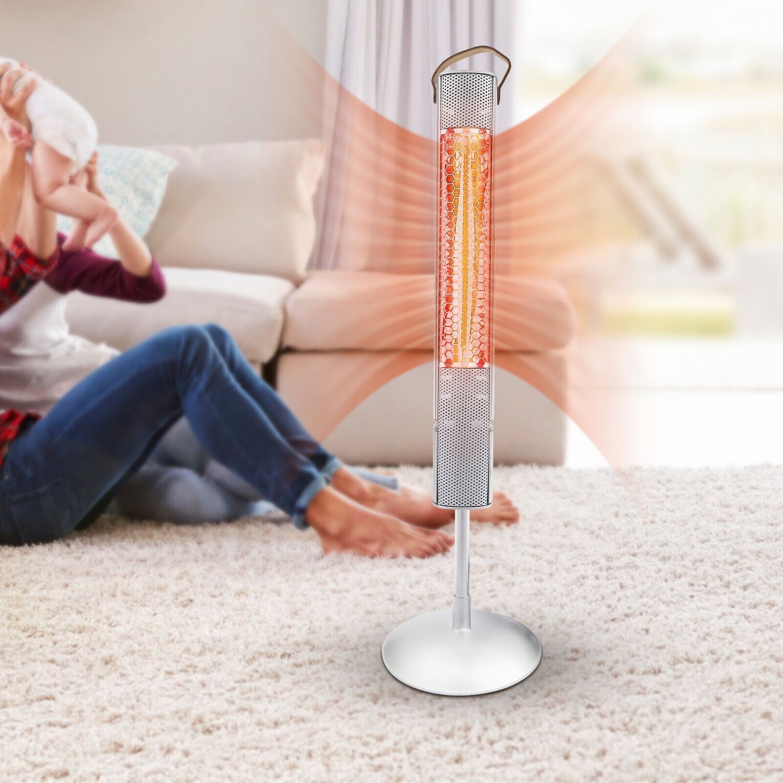 Portable Freestanding Indoor / Outdoor Infrared Space Patio Heater-Raxiva-SKU388417082084557417491670016061, Portable Freestanding Indoor / Outdoor Infrared Space Patio Heater, , Raxiva, ,