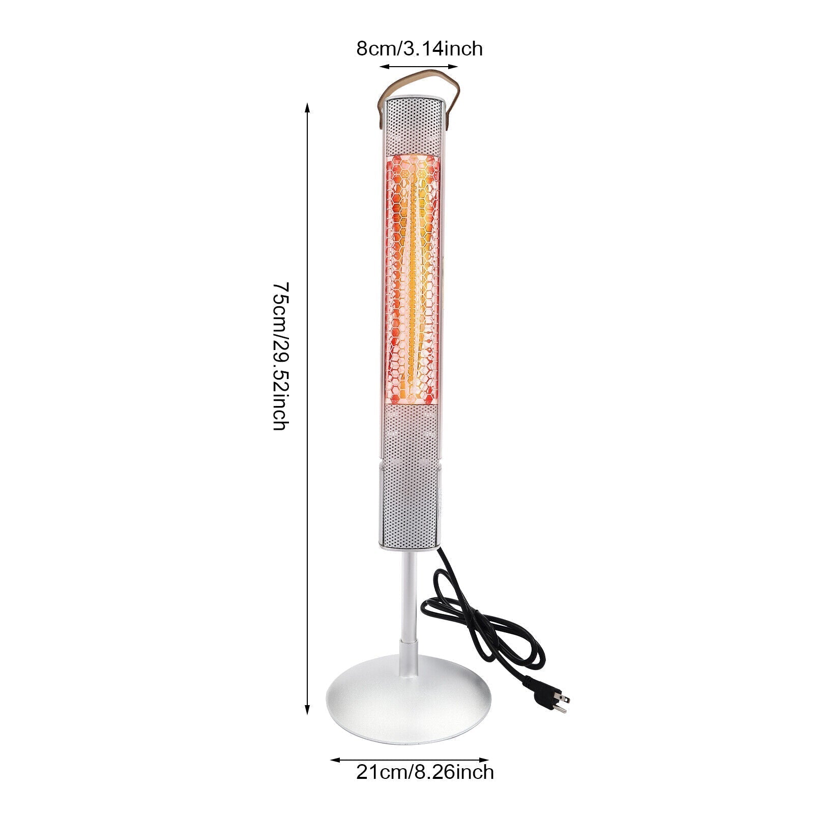 Portable Freestanding Indoor / Outdoor Infrared Space Patio Heater-Raxiva-SKU388417082084557417491670016061, Portable Freestanding Indoor / Outdoor Infrared Space Patio Heater, , Raxiva, ,