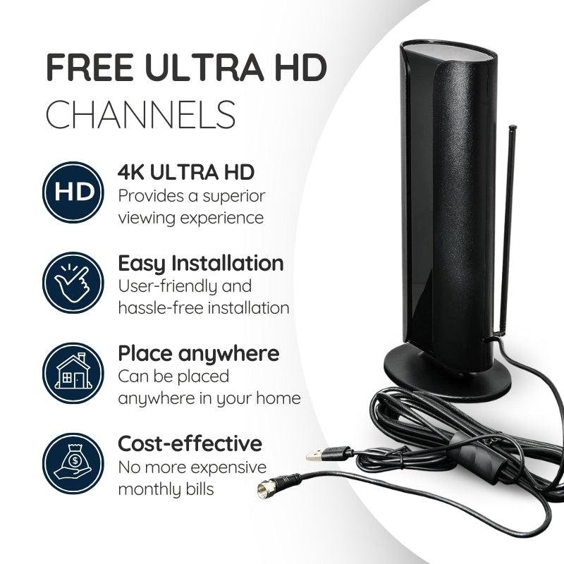 Raxiva 2024 premium indoor antenna 360 mile range