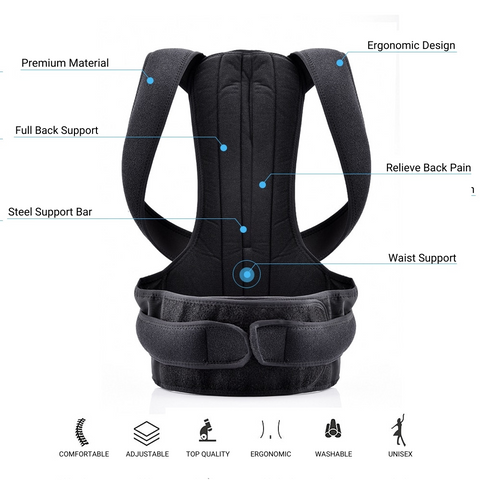Raxiva-complete back support brace