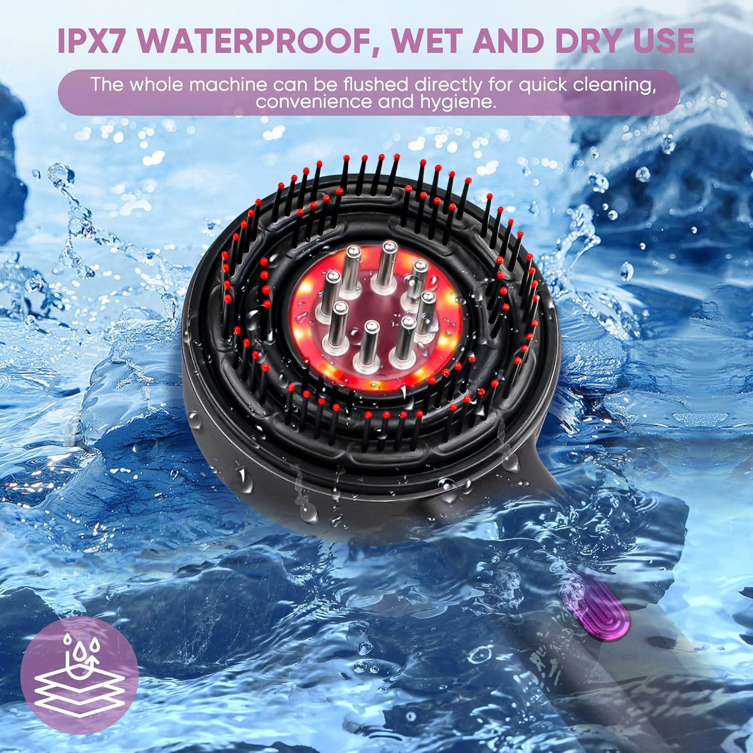 Raxiva - Electric Massage Comb - Red Light Scalp Therapy