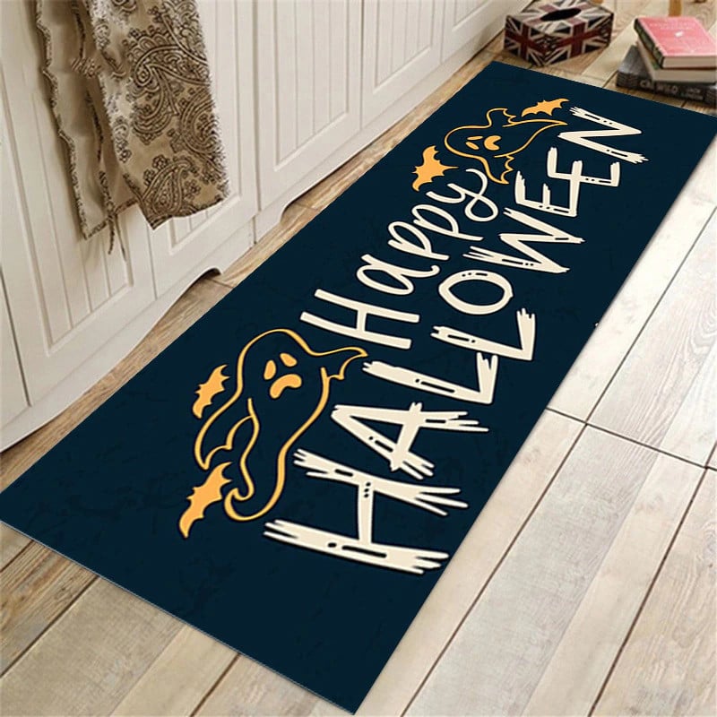 Raxiva - Halloween Bathroom Rug Set - Floor Mat Bathroom Water Absorption Anti-Slip Long Rug